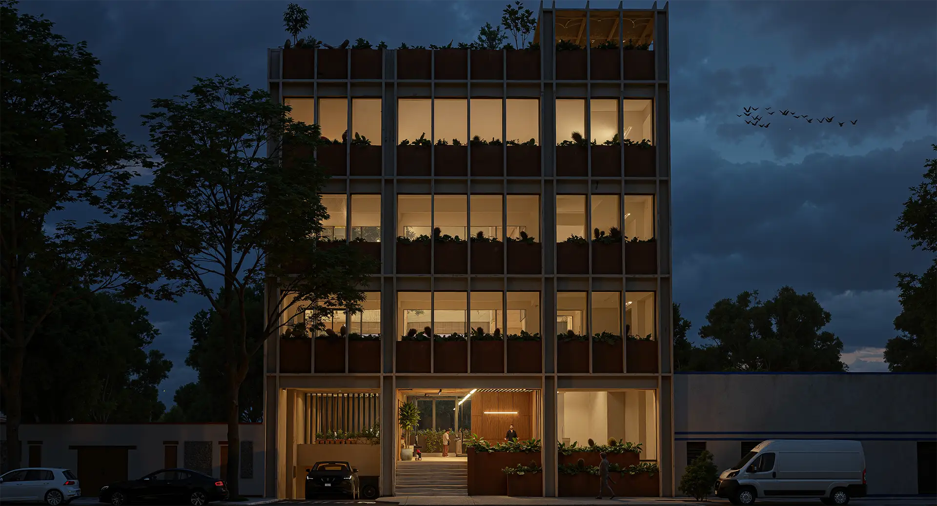 Casa moderna con piscina